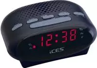 Lenco Radiowecker Ices ICR-210, schwarz, UKW, zwei Weckzeiten