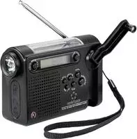 Rf-cr-200 Kofferradio Ukw, Mw, Kw Notfallradio Wiederaufladbar, Solarpanel,