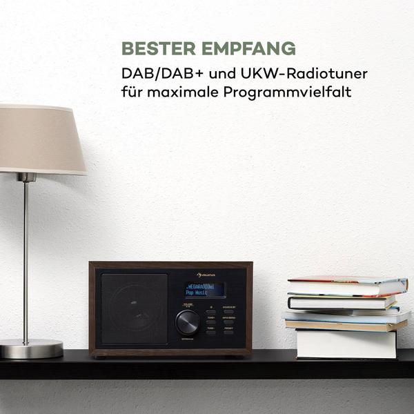 Digitalradio Allgemeine Daten & Ausstattung Auna FM/DAB+ Ambient Radio Wood