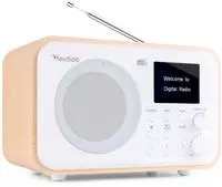 Audizio Milan DAB+ Radio mit Akku braun Holzoptik (TRO102.214)