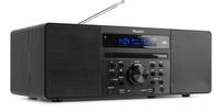 Audizio Prato Musik System mit DAB+ / FM Radio, CD-Player, Bluetooth, USB schwarz