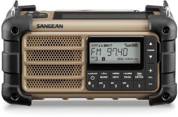Sangean MMR-99 Kofferradio UKW UKW, Bluetooth® Solarpanel, spritzwassergeschützt, staubdicht Braun
