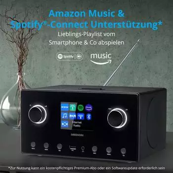Medion P85444 – Vielseitige Empfangsbereiche und Musikdienste