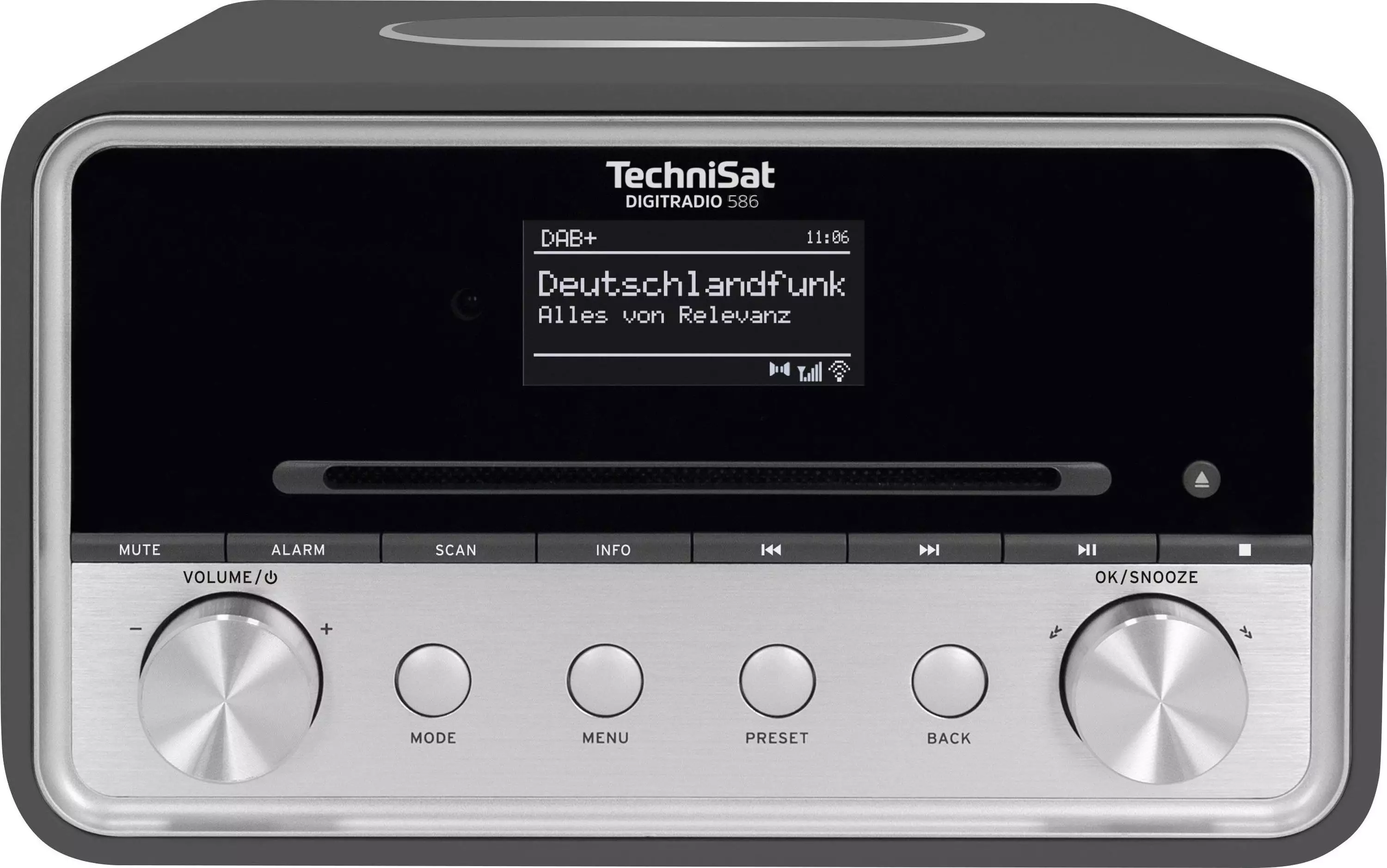 Radio Internet TechniSat DIGITRADIO 601 – DAB+, FM, CD, Bluetooth, WiFi, Charge Sans Fil, Alexa, Couleur Anthracite
