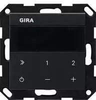 GIRA 2320005 Unterputz-Radio IP, Internetf&auml;hig, Schwarz Matt