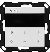 Gira 232027 Unterputz-Radio IP, Internetradio, Reinwei&szlig; Seidenmatt
