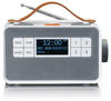 Lenco PDR-065WH, Lenco PDR-065 - Tragbares DAB-Radio - 4 Watt - weiß (PDR-065WH)