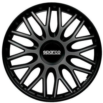 Sparco Radzierblenden Roma - 16-Zoll - Grau/Schwarz - Satz mit 4 Stück