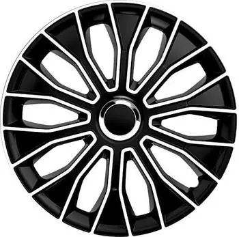 PETEX Radkappensatz, 35,6 cm (14 Zoll), Voltec Pro, schwarz/weiß (1350-3629)