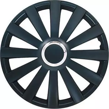 Autostyle AUTO-STYLE Satz Radzierblenden Spyder 17-Zoll Schwarz + Chrom Ringen