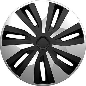 PETEX Radzierblende Orion Van silber / schwarz Größe 16" 2-fach lackiert Material: ABS in Box