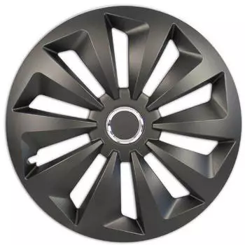 Cartrend Radzierblende Fox 16 sw mt 4x, Schwarz
