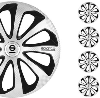 Sparco Sicilia SP 1475SVBKC 14-Zoll - silber, schwarz, carbon