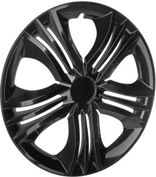 Cartrend Radkappen Fun 16 Zoll schlagfest zweischichtige Metallic-Lackierung überlackierbar schwarz 1 Stück