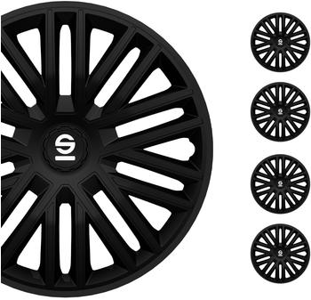 Sparco Radzierblenden Bergamo - 16-Zoll - Schwarz - Satz mit 4 Stück
