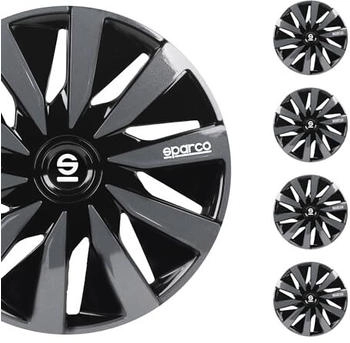 Sparco SPC1491BKGR wheel covers Lazio 14-inch black/grey