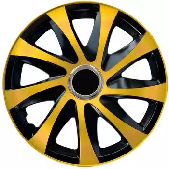 NRM Drift Extra Radzierblenden schwarz/gold 15" 4er Set