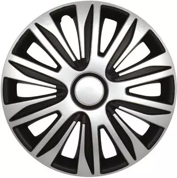 Carpoint Nardo Radkappen 13" schwarz/silber, 4er-Set (2211190)