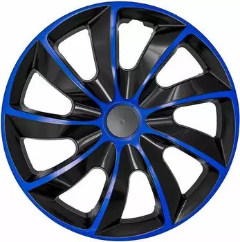 NRM QUAD Radkappen 16 Zoll, blau/schwarz, 4er Set