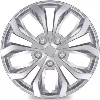 LuxusKollektion Radkappen 17 Zoll, ABS+PC Kunststoff, silber, 4er Set