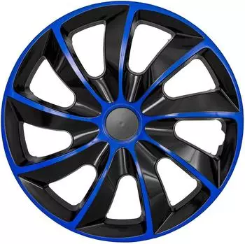 NRM QUAD Radkappen 17 Zoll, universal, blau-schwarz, 4er-Set