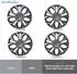 LuxusKollektion Radkappen Universal 14 Zoll grau ABS+PC, 4er-Pack