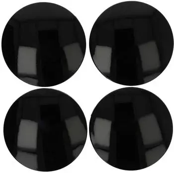 vhbw Nabenkappe Anzio 64mm schwarz, Kunststoff, 4er-Set (170651066-2)
