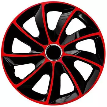 NRM Stig Extra Radzierblenden 13 Zoll schwarz/rot, 4er-Set