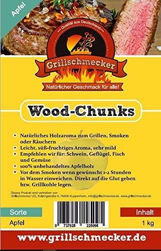 Grillschmecker Wood-Chunks Apfel, 1 kg
