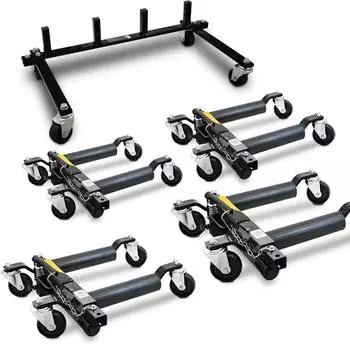 BITUXX Rangierroller hydraulisch 4er-Set 680kg (19881)
