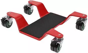 Trutzholm Motorrad-Rangierplatte 450kg, extra-flach, rot (73977)