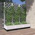 vidaXL PP garden planter (120 x 40 x 121,5 cm) white
