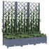 vidaXL PP garden planter (120 x 40 x 121,5 cm) dark grey