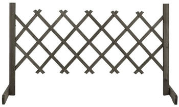 vidaXL Garten-Rankzaun 120x60 cm Massivholz Tanne grau