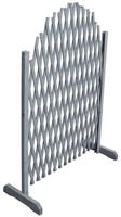 vidaXL Rankgitter Massivholz Tanne 1,8x1 m Grau