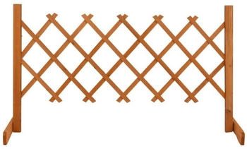 vidaXL Garten-Rankzaun 120x60 cm Massivholz Tanne orange