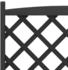 vidaXL Pflanzkübel mit Rankgitter Rollen Massivholz Tanne 55x29.5x117.5 cm schwarz