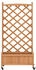 vidaXL Pflanzkübel mit Rankgitter Rollen Massivholz Tanne 75x35x157.5 cm