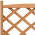 vidaXL Pflanzkübel mit Rankgitter Rollen Massivholz Tanne 75x35x157.5 cm braun