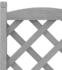 vidaXL Pflanzkübel mit Rankgitter Rollen Massivholz Tanne 90x35x187.5 cm grau