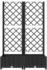 vidaXL Pflanzkübel mit Rankgitter 80 x 40 x 121,5 cm PP