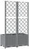 vidaXL Pflanzkübel mit Spalier 80x40x136 cm PP hellgrau (153272)