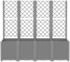 vidaXL Pflanzkübel 160 x 40 x 140 cm Rattan Optik