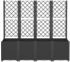 vidaXL Pflanzkübel 160 x 40 x 140 cm Rattan Optik