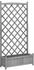 vidaXL Pflanzkübel mit Spalier Grau Massivholz Tanne 90 x 35 x 180 cm