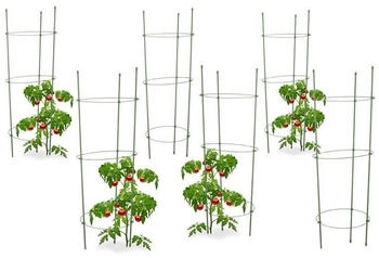 Relaxdays 6 x Rankhilfe Tomaten (10025343) gr&uuml;n