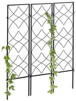 Relaxdays Rankgitter (95 cm, 1 cm) (4052025309565) Schwarz, Grundpreis: &euro; 57,71
