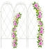 Relaxdays Rankgitter Metall 3er Set (10036877) weiß