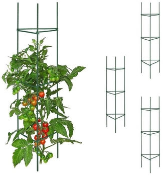 Relaxdays Rankhilfe 4er Set 120 cm (10042619) dunkelgrün