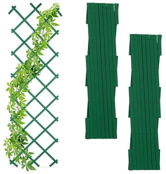 Relaxdays Ausziehbares Rankgitter 3er Set (10046036) grün